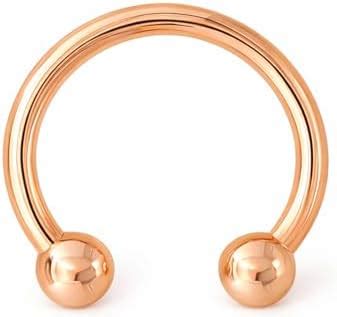 Buy VAMA FASHIONS 18K Rose Gold Plated Anti Tarnish Plain Septum ...