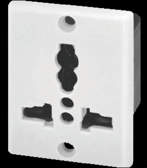 1104 Hot Star Series White 13A / 6A World Pin Socket
