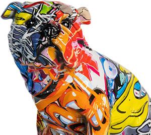 Lyla Dog Figurines Creative Dog Ornament for Cabinets Shelf Coffee ...