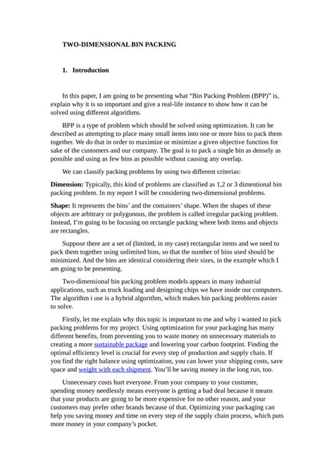 Bin Packing Problem Tutorial 的图像结果