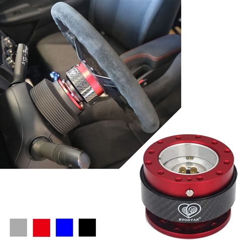 Buy Kyostar Steering Wheel Quick Release Kit 100% Real Carbon Fiber Hub ...