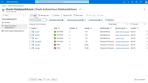 Database@Azure Services | Oracle India