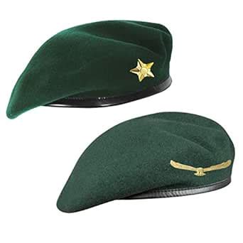 Buy SILAK Unisex French Woolen Beret Cap, Traditional Army Style Cap ...