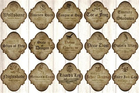 Printable Witch Potion Labels | dev.onallcylinders.com