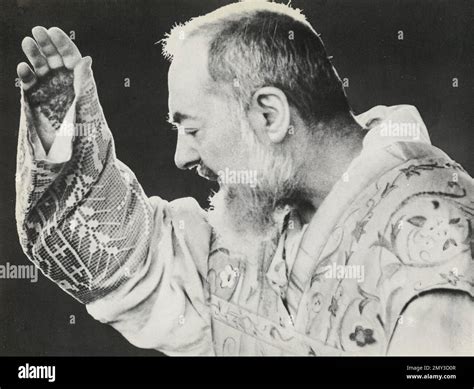 Italian catholic priest Padre Pio, Italy 1951 Stock Photo - Alamy