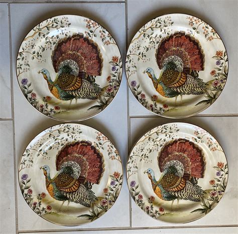 Turkey Dinner Plate Set