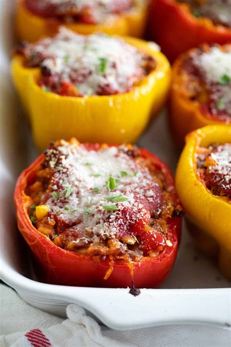 Stuffed Bell Peppers With Ground Beef And Bread Crumbs at Mary ...