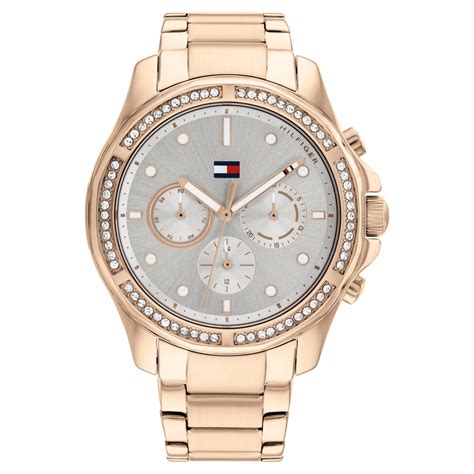 Buy Online Tommy Hilfiger Quartz Multifunction Grey Dial Stainless ...