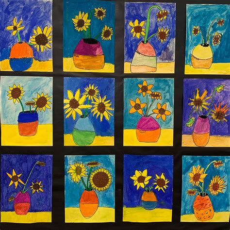 Van Gogh Sunflowers Art Project — Mme Marissa