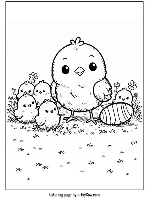 15 Easter Chick Coloring Pages For 2026 - ArtsyCow