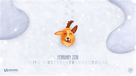 Dog Year Ahead February 2018 Calendars Preview | 10wallpaper.com