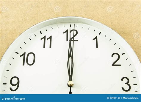 Twelve o clock stock photo. Image of alarm, number, work - 27904148