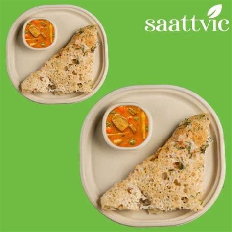 Bagasse Meal Tray & Container - 7 inch chuk Disposable Plate ...