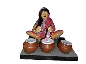 Buy ARSH Traders | Traditional Indian Clay Pottery Figurine ...