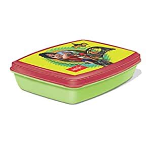 Buy MILTON Big Crunch 2 Plastic Container Tiffin Box, 900 ml, Green ...