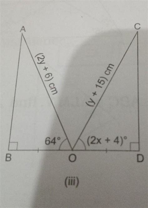 find value of x and y - Brainly.in