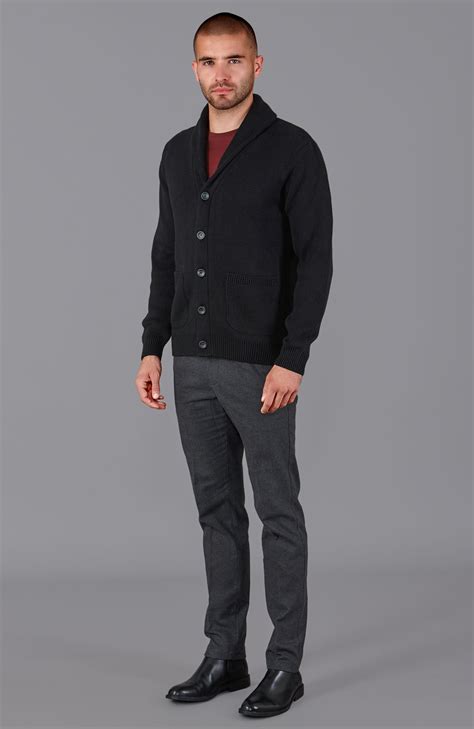 Shop Men’s Cotton Shawl Collar Cardigan: Effortless Layering Piece for ...