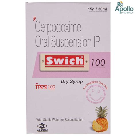 Swich 100 Dry Syrup 30 ml Price, Uses, Side Effects, Composition ...