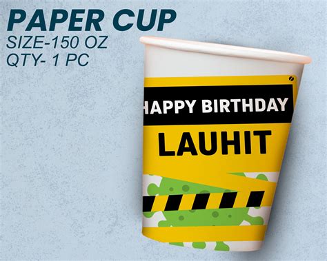 PSI Quarantine Theme Party Cups and Plates Combo | Party Supplies ...