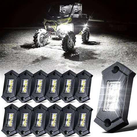 LEDMIRCY R3 Brightest Rock Lights 12PCS for Trucks