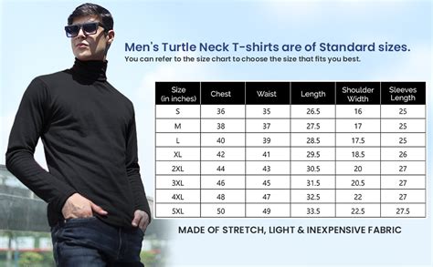 CHKOKKO Winter Wear Cotton Plain Full Sleeve Turtle Neck Regular Fit T ...