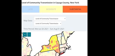 Cayuga County added to CDC list of areas with ‘substantial’ Covid-19 ...