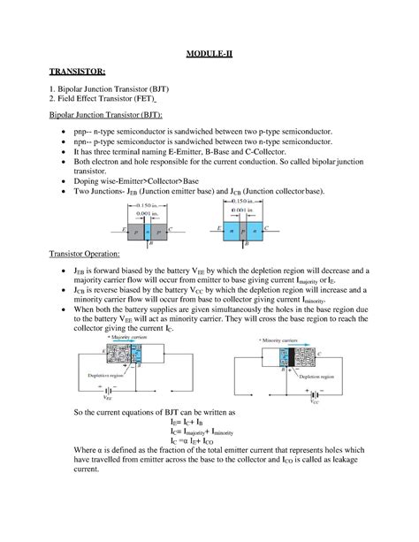 Module 2 - Lecture notes Basics of Electronics Engineering - MODULE-II ...