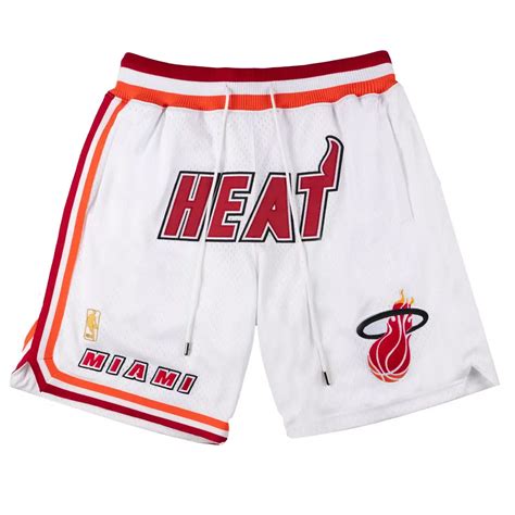 Miami Heat White Shorts - Just Don - Justdonshorts