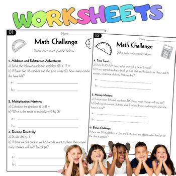 Image result for 3rd Grade Math Challenge Problems