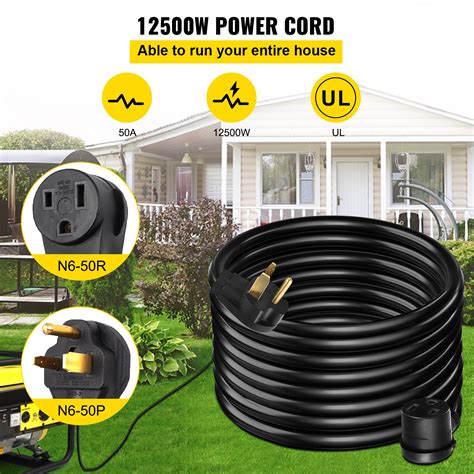 50 ft 6/3 Welder Extension Cord 50Amp 250V NEMA 6-50P | VEVOR US