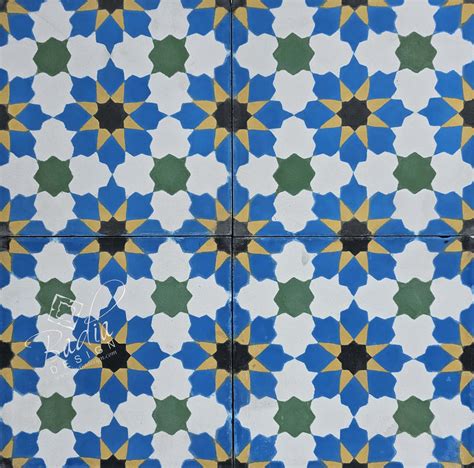 Moroccan Multi-Color Cement Floor Tile from Badia Design Inc.