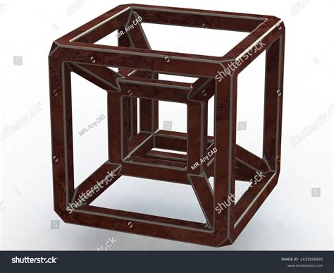 Sq Tesseract Hypercube 3d Print Model Stock Illustration 2433566893 ...