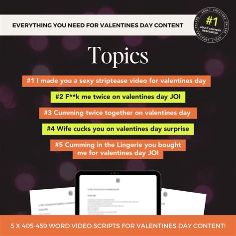 Onlyfans Valentines Day 2024 Bundle, JOI Script Bundle, Onlyfans ...