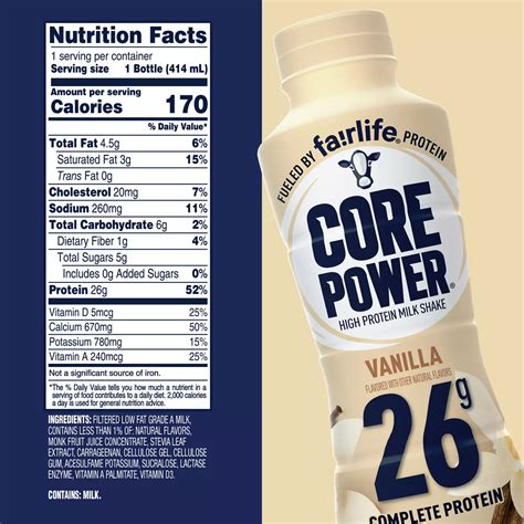 Core Power Complete 26g Protein Shakes - Vanilla, 12 Pk - Shop Diet ...