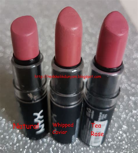 NYX Matte Lipstick: Natural - Whipped Caviar - Tea Rose