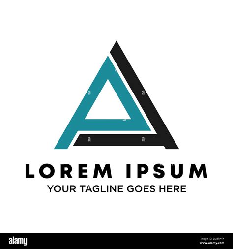 simple Letter or word PA font in triangle image graphic icon logo ...