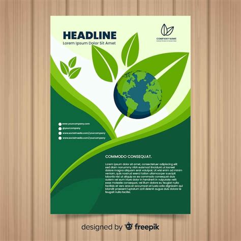 Folheto de natureza | Vetor Grátis