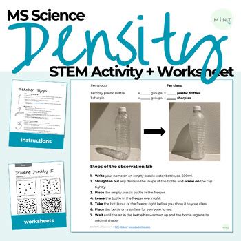 Image result for Step by Step Science Density