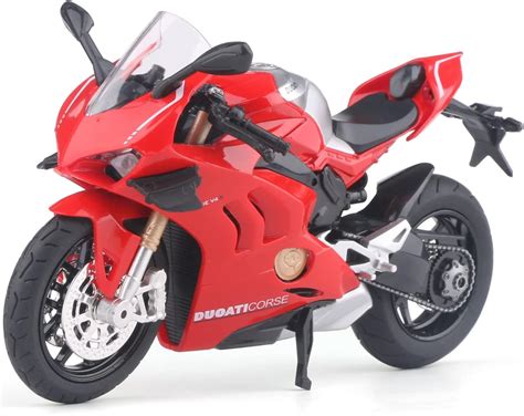 Bestie toys Die Cast Motorcycle Model for Ducati V4, Realistic ...