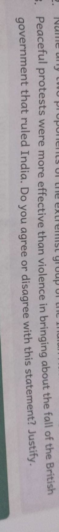 Peaceful protests were more effective than violence in bringing about ...
