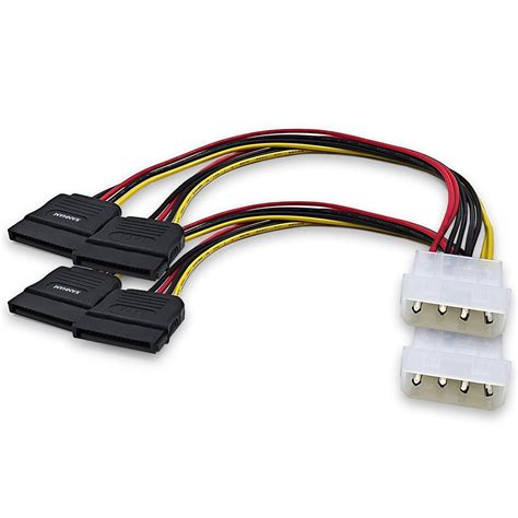 XANHAM 2-Pack 7.8 Inch 4 Pin Molex to SATA Splitter Power India | Ubuy