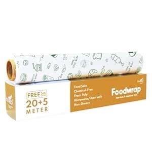 IMVELO Green Your Hygiene Food Wrapping Paper Roll 25 Meter - Non Stick ...