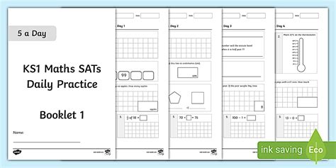 👉 5 a Day Maths Activity Booklet | SATs Practice - Twinkl