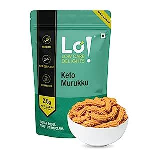 Lo! Foods - Keto Murukku (100g) | 2.6g Net Carb | Keto Snacks Tested ...