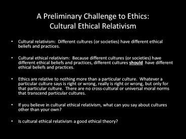Example of Ethical Relativism 的图像结果