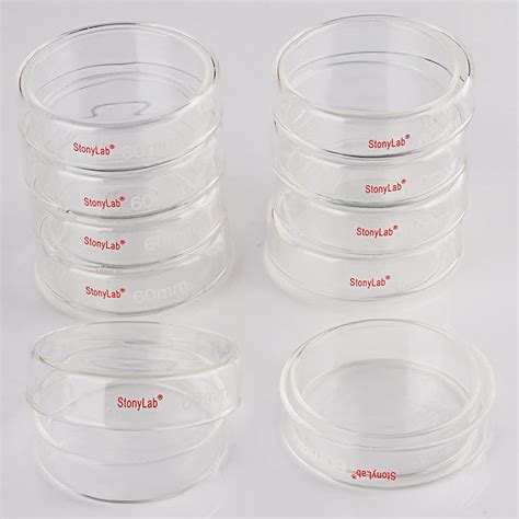 stonylab 10pk Glass Petri Dishes, 60x15 mm | Ubuy India