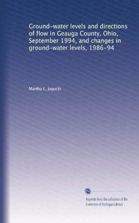 Ground-water levels and directions of flow in Geauga County, Ohio ...