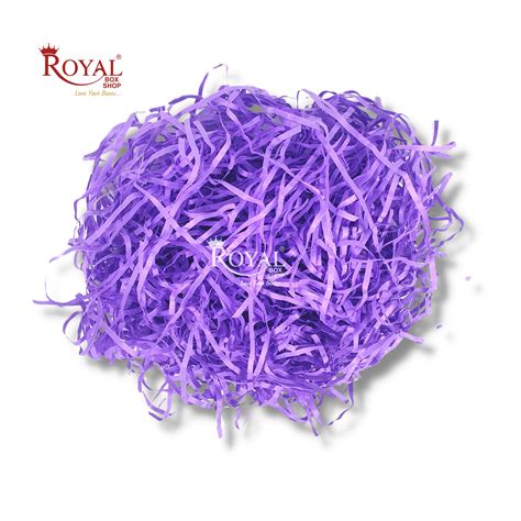 RoyalBoxShop® Premium Shredded Paper for Gift Packing (100g) I Purple ...