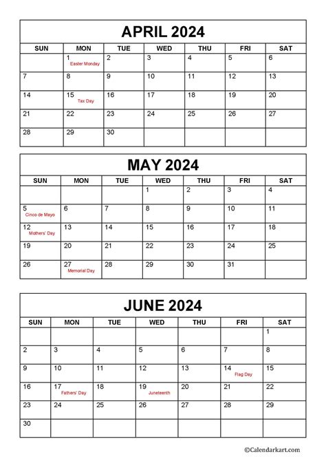 April May June 2024 Calendar Printable Free | Printable Calendar 2025