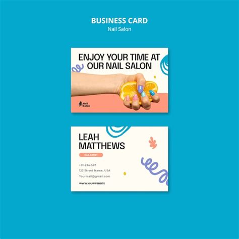 Nail Salon Business Cards 的图像结果